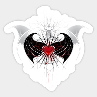 Red Heart of a Vampire ( Vampire Heart ) Sticker